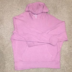 AE plush cropped long sleeve shirt